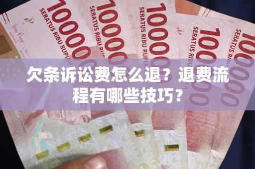 北京欠条诉讼费怎么退？退费流程有哪些技巧？