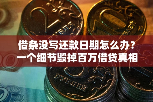 北京借条没写还款日期怎么办？一个细节毁掉百万借贷真相