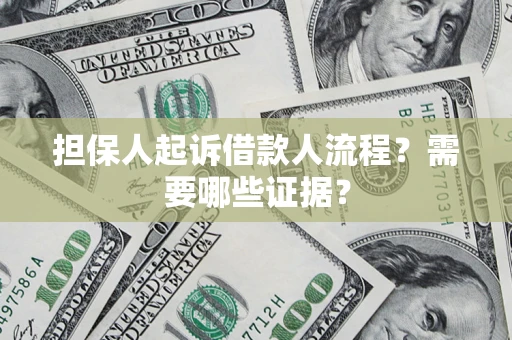 北京担保人起诉借款人流程？需要哪些证据？