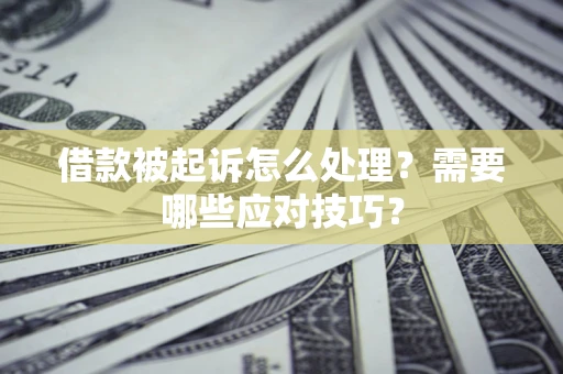 北京借款被起诉怎么处理？需要哪些应对技巧？